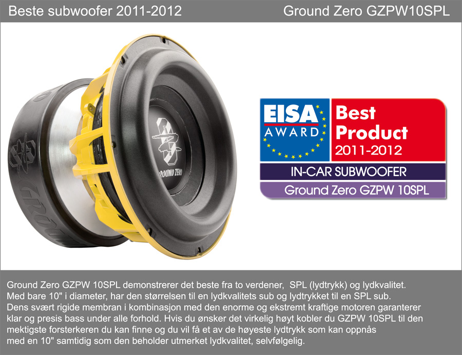 بهترین محصول سال 2011-2012 ایزا – ساب ووفر پلوتونیوم